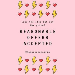 Reasonable offers accepted!